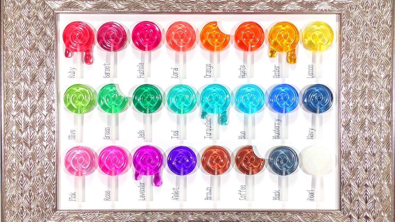 Lollipop Art - Testing DecorRom 24 Epoxy Resin Liquid Pigments