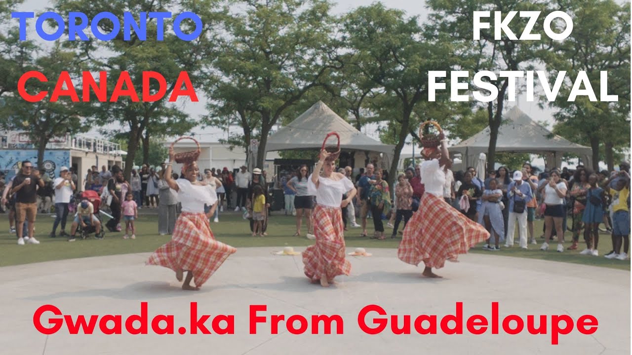 Gawda.ka group performing Gwoka's dance style  from Guadeloupe at Festival Kompa-Zouk Ontario (FKZO)