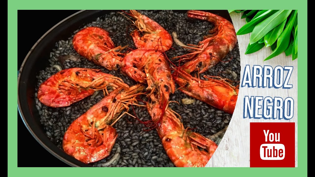 Arroz Negro con Gambas 🥘🦐