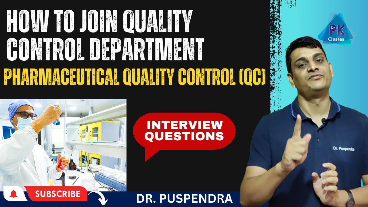 Interview of QC Jobs in Pharma Industry | How to Join Quality Control Department in Pharmaceuticals