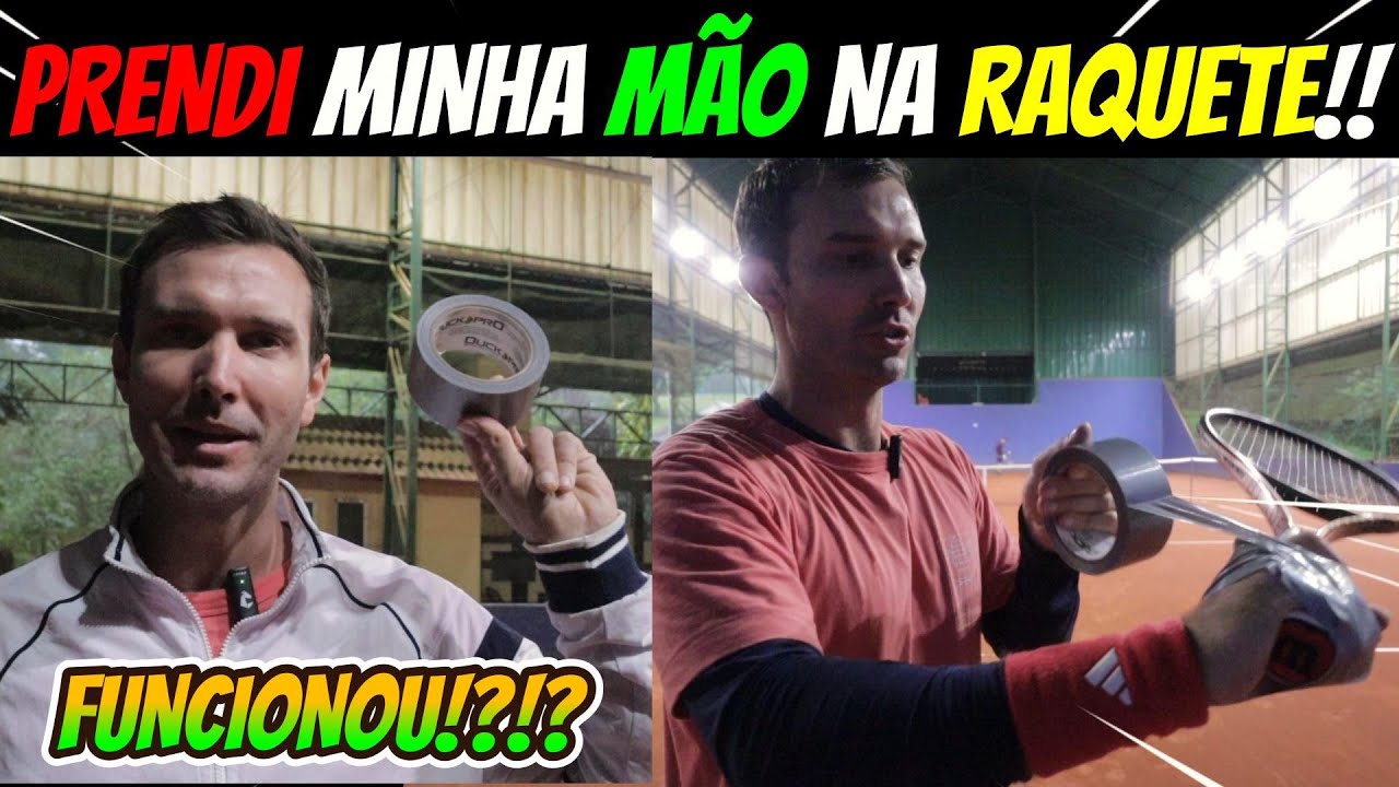 PRENDI minha MÃO na RAQUETE para treinar EMPUNHADURA de FOREHAND!!!!! Treino de TÊNIS comentado!!