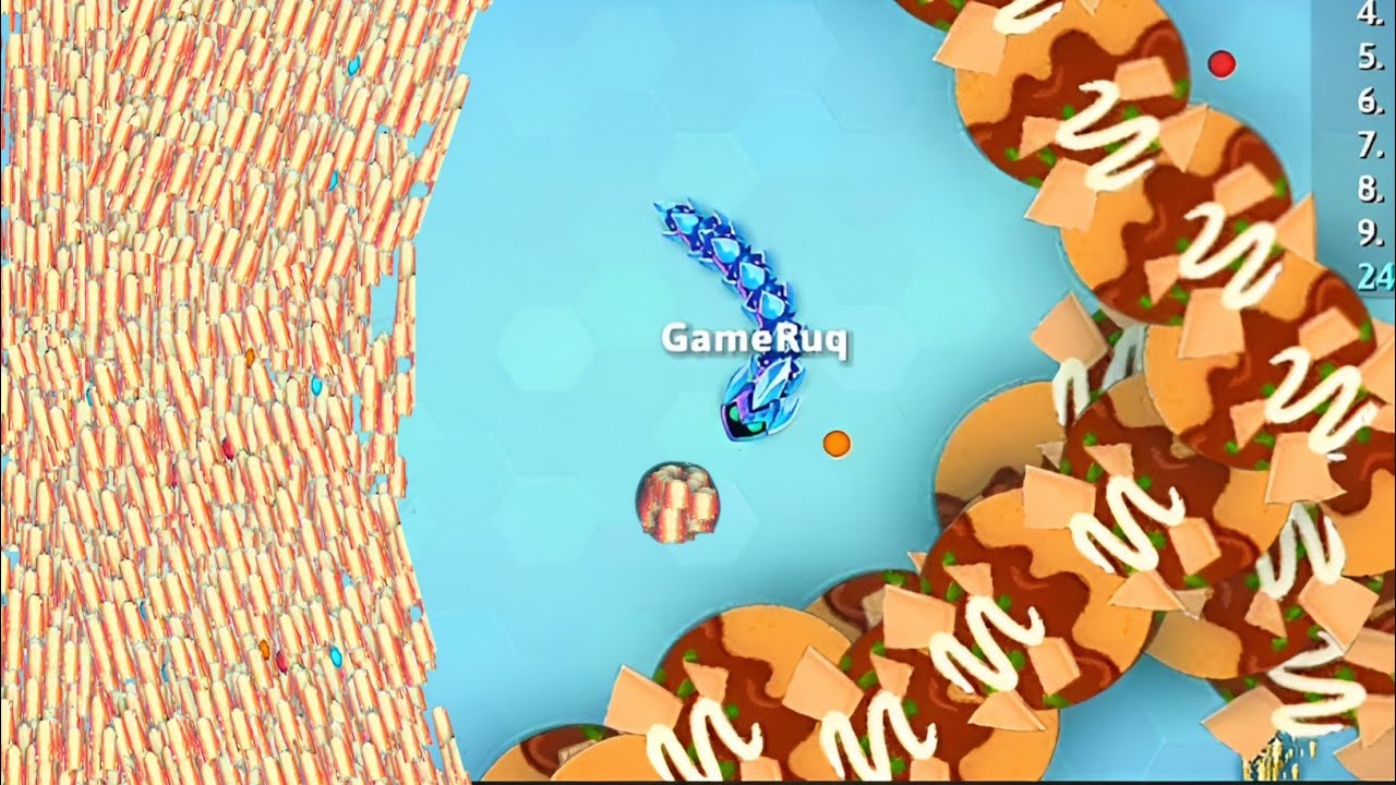 SnakeIo🐍 Lovely Skin Epic Snakeio Gameplay Snake Game Ruq