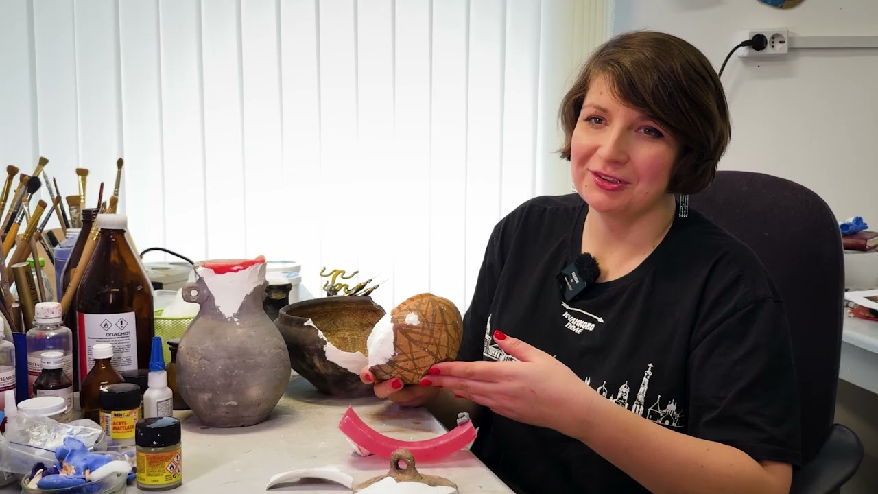 Реставрация кремационного сосуда рубежа эр