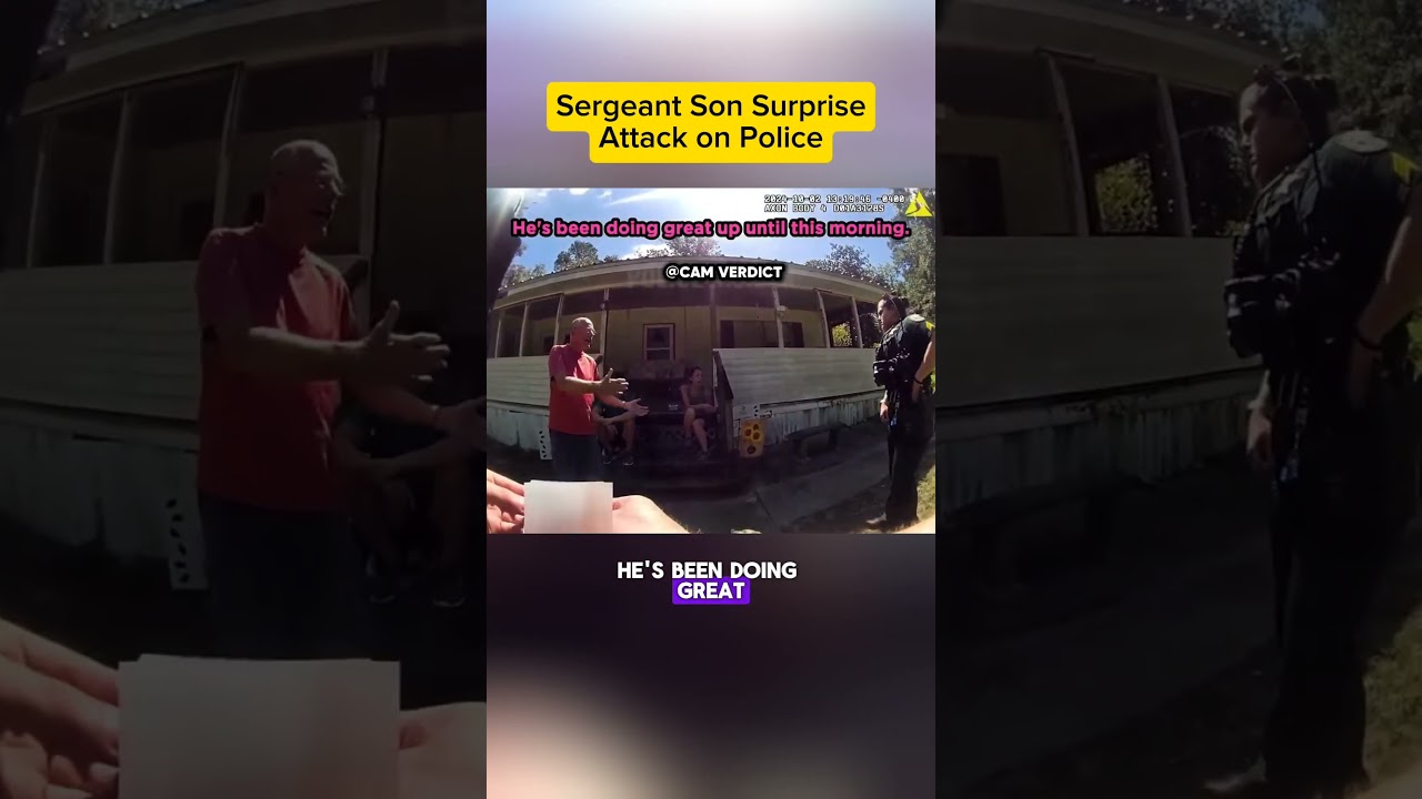 Сын сержанта совершил неожиданное нападение на полицию #правоохранительныеорганы #преступление #н...