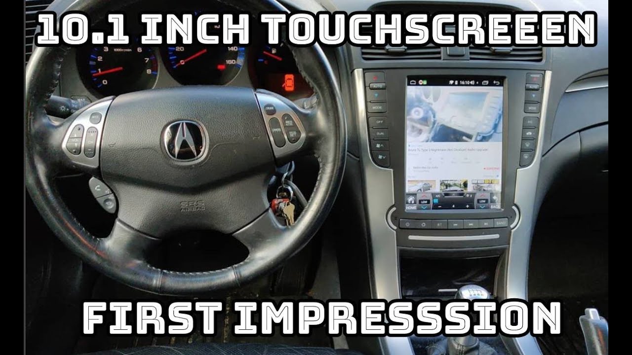 Acura TL 2004–2008 годов выпуска, 10,1 дюйма, Android 8.1, радио в стиле Tesla, 3G