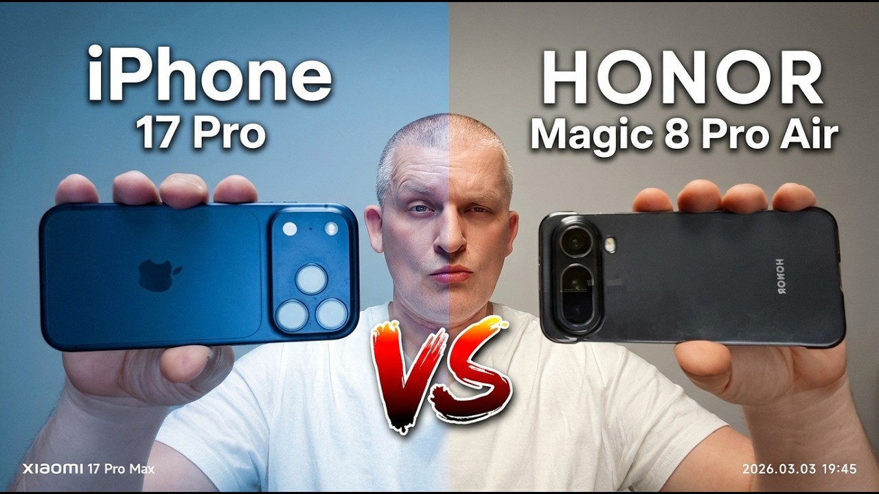 iPhone 17 Pro VS Honor Magic 8 Pro Air  Side by side camera comparison