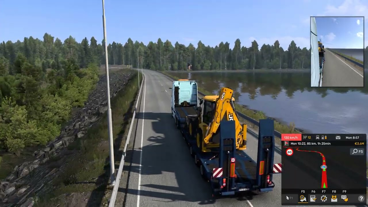 Kuusamo - Rovaniemi | Backhoe Loader JCB 4CX 8t | Volvo FH6 Aero | ETS 2 Nordic Horizons | #808