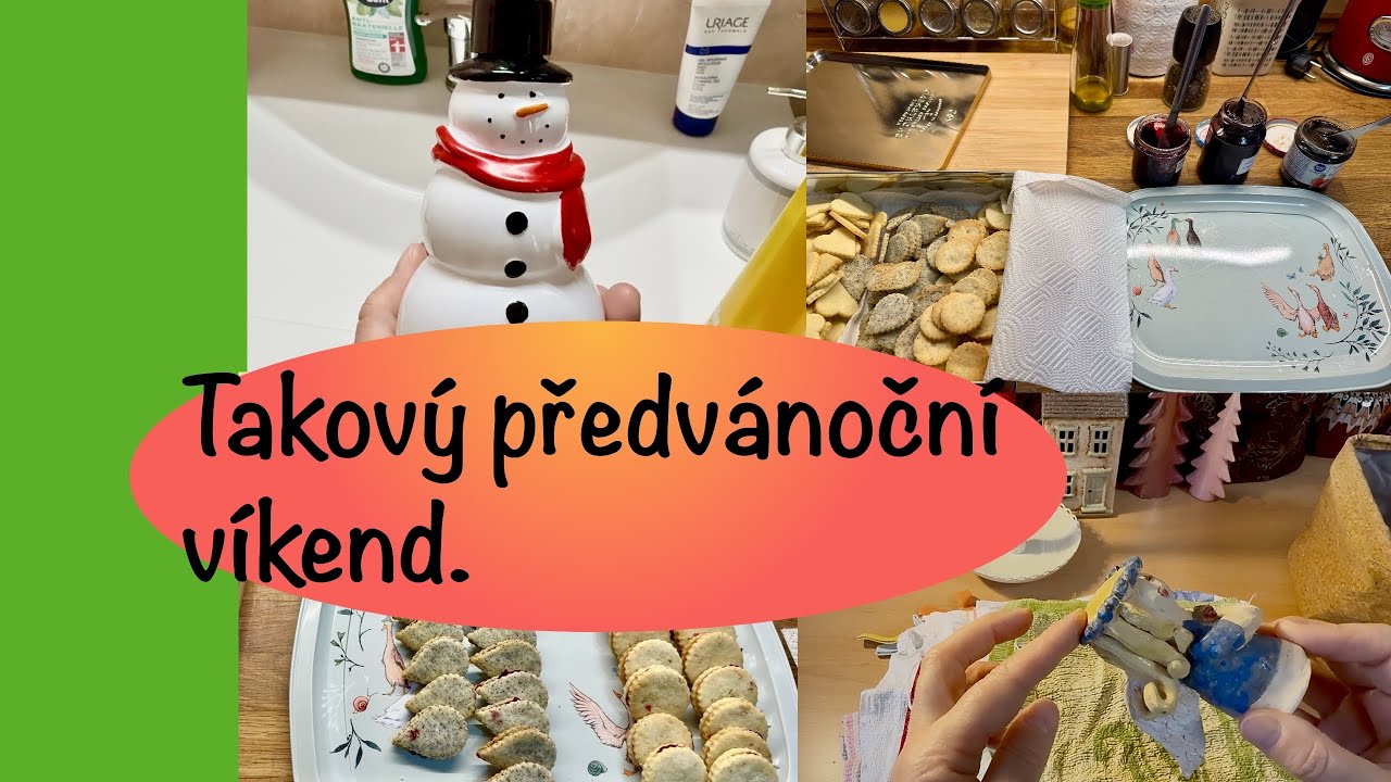 Vlog-předvánoční perník, věci v kalendáři a koupelně, slepuju cukroví