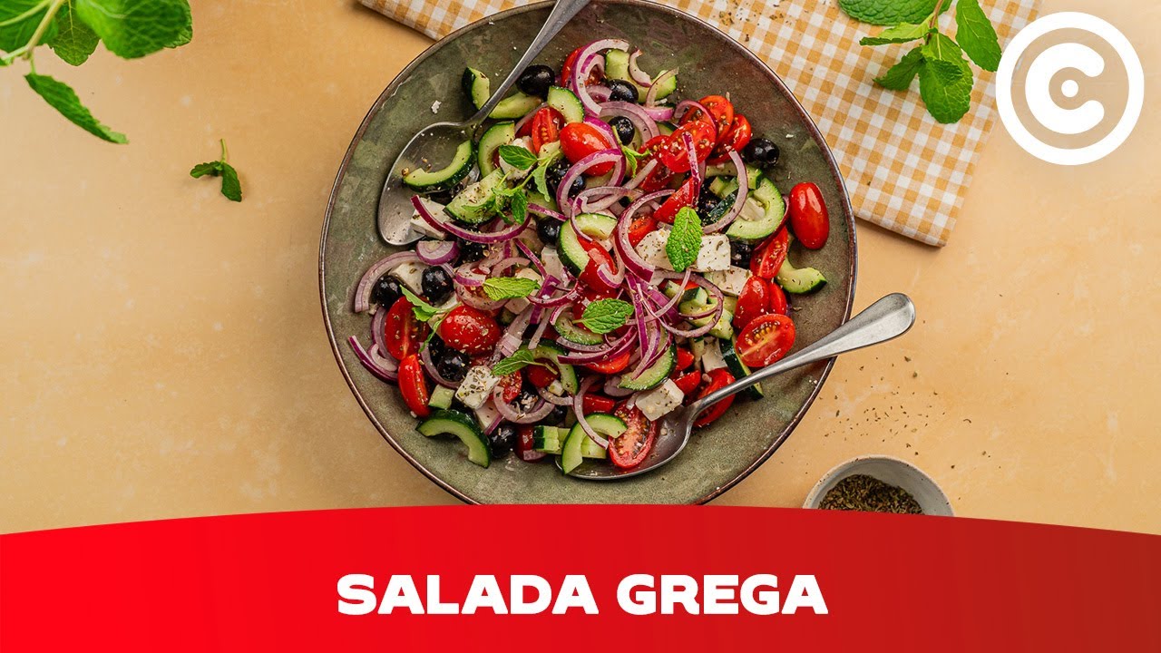 F&aacute;cil, Colorida e Saborosa Salada Grega