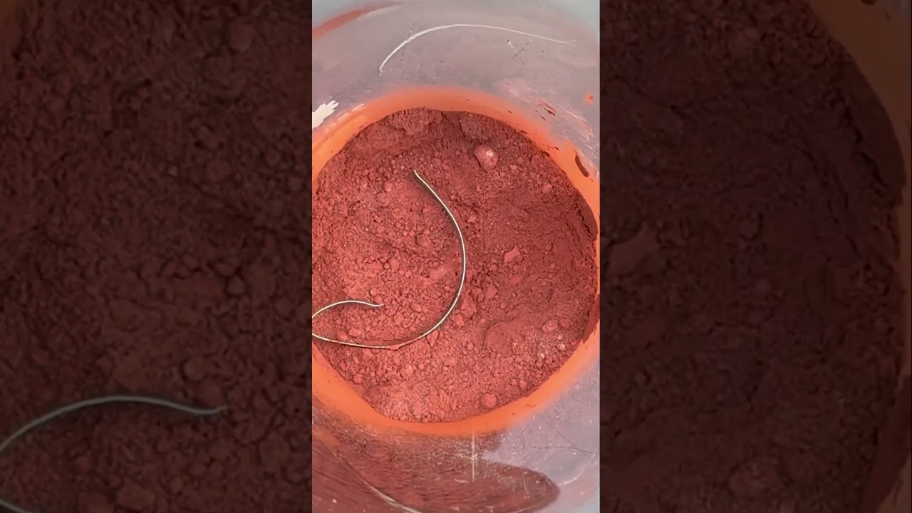 Thermite reaction 🔥 #science #chemistry #experiment