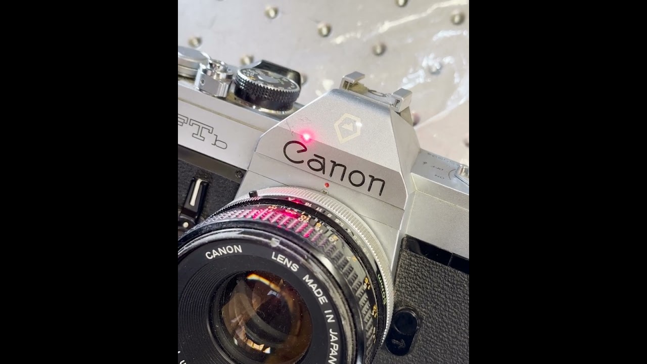 Laser Engraving a 35mm Camera!