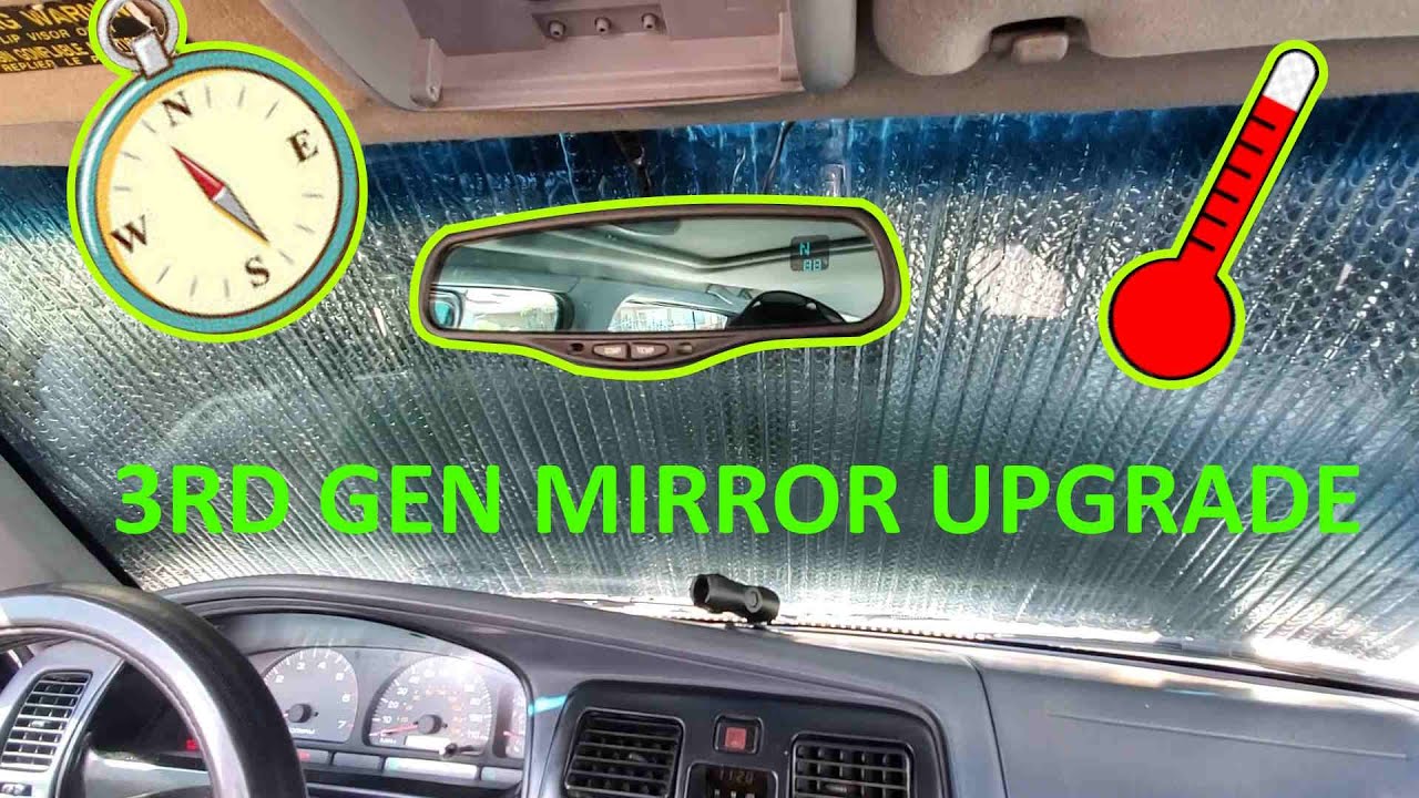 3rd gen  Toyota 4runner compass and temp mirror upgrade