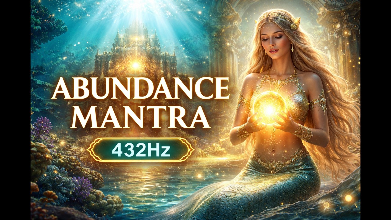 432Hz Sacred Abundance Mantra 🌊 Ocean Temple Meditation for Prosperity & Positive Energy