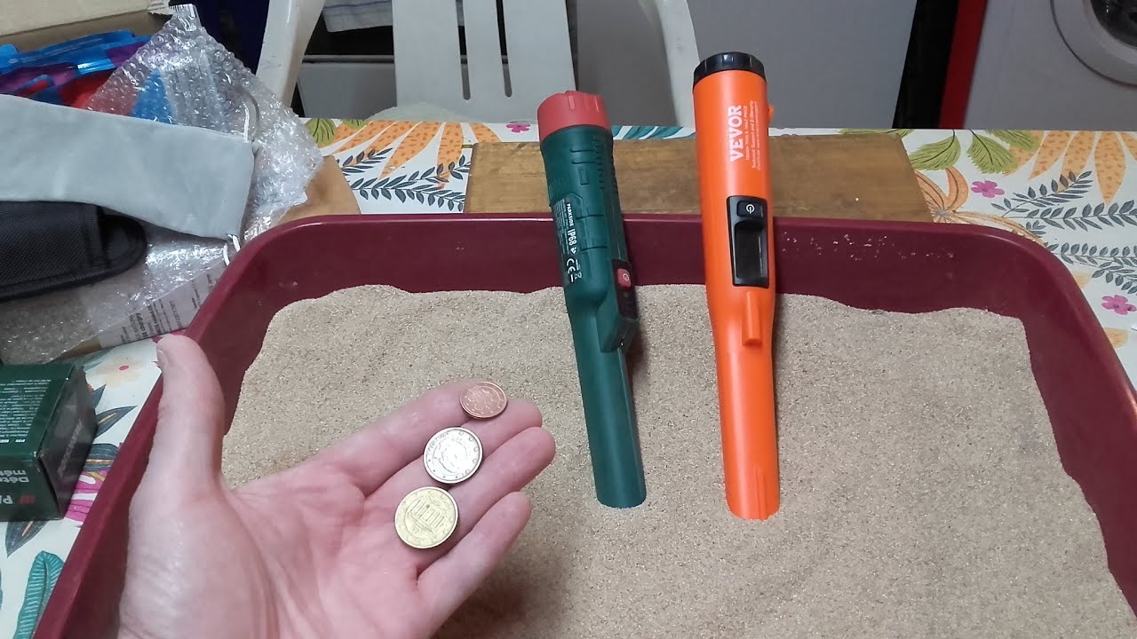 Test dans du sable pinpointer vevor vs parkside