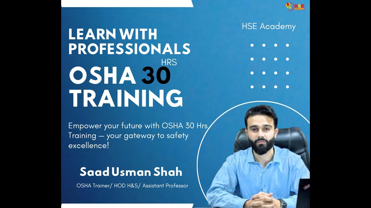 OSHA 30 Hours Training – Full Safety Course Explained in English