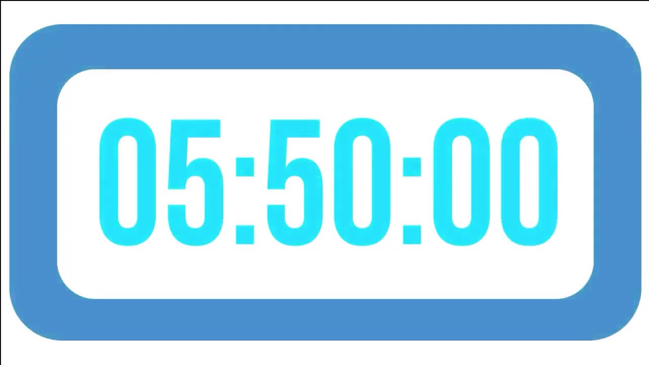350 Minutes 05 50 HoursCountdown  Timer Clock with Alarm Sound⏰🔔