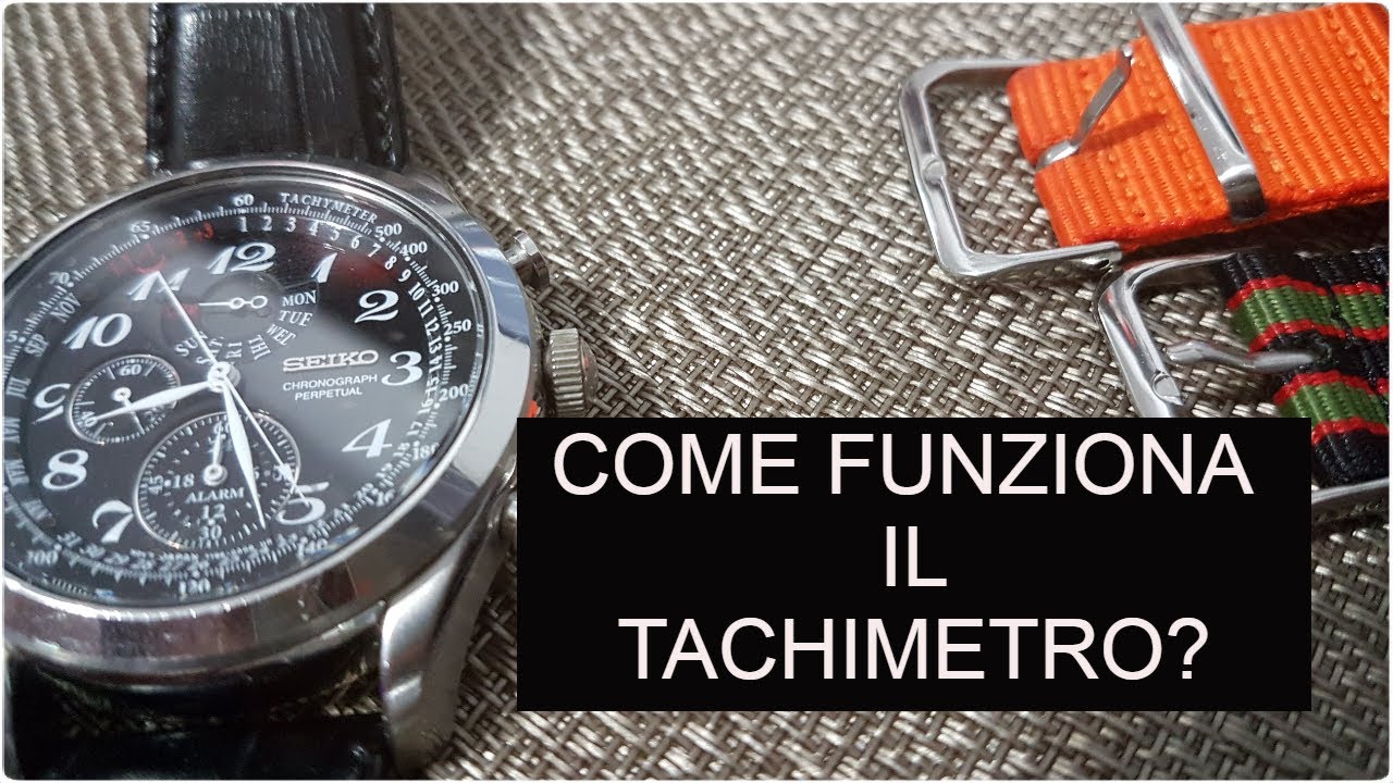 Come utilizzare il TACHIMETRO ⏱ del tuo OROLOGIO Cronografo