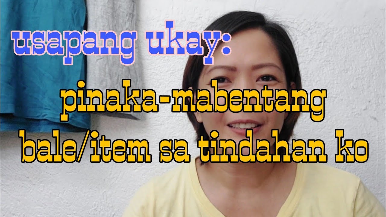Ang Pinakamabentang bale sa tindahan ko.