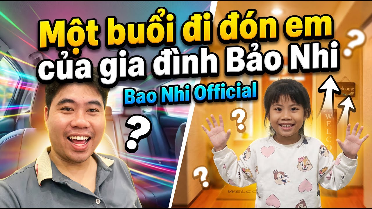 Một buổi đi đón em của gia đình Bảo Nhi | Bao Nhi Official