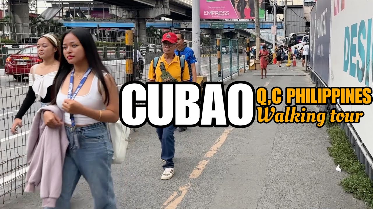 CUBAO, QUEZON CITY PHILIPPINES-Afternoon walking tour [4k]