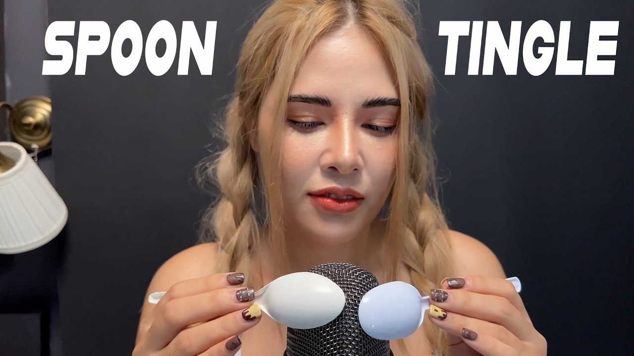 ASMR SPOON TINGLE FOR SLEEP 🥄💦SUB (Only 5 second And you will defenaly feel it)