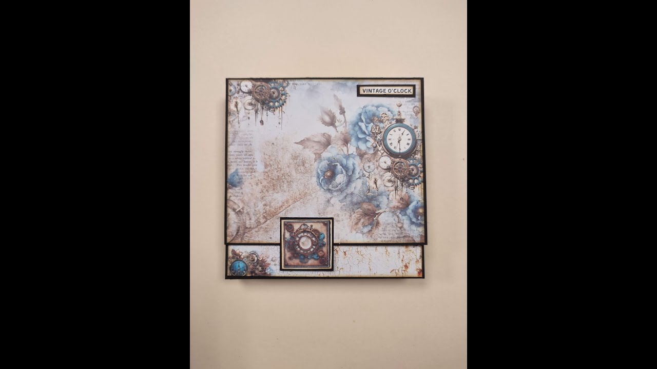 Album folio Vintage in blue mini