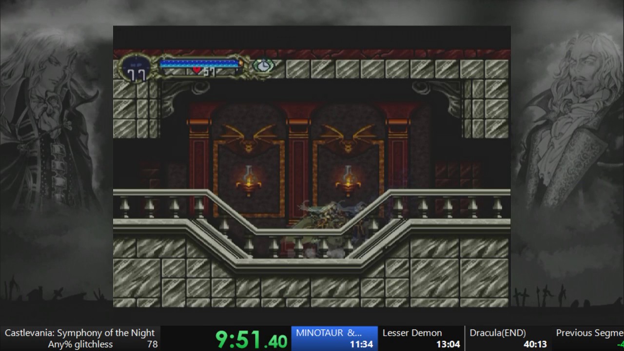 Castlevania SotN speedrun Any% Glitchless　38：48