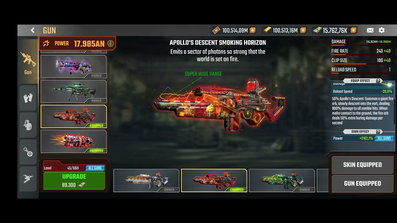 Hero Shoot Zombie Apollo's Descent Smoking Horizon Gameplay 