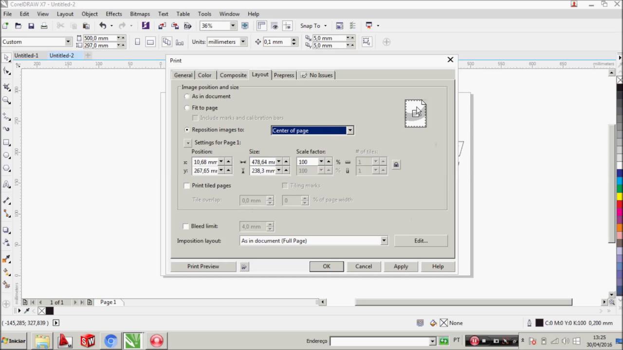 ZUMAQ - Configurando Recorte Direto do CorelDraw