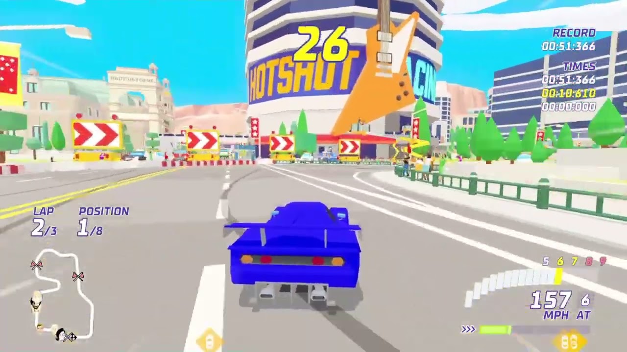 Hot Shot Racing PS4 Downtown Metro City 