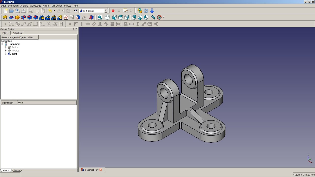 FreeCAD Lesson 05 - Fork Bearing