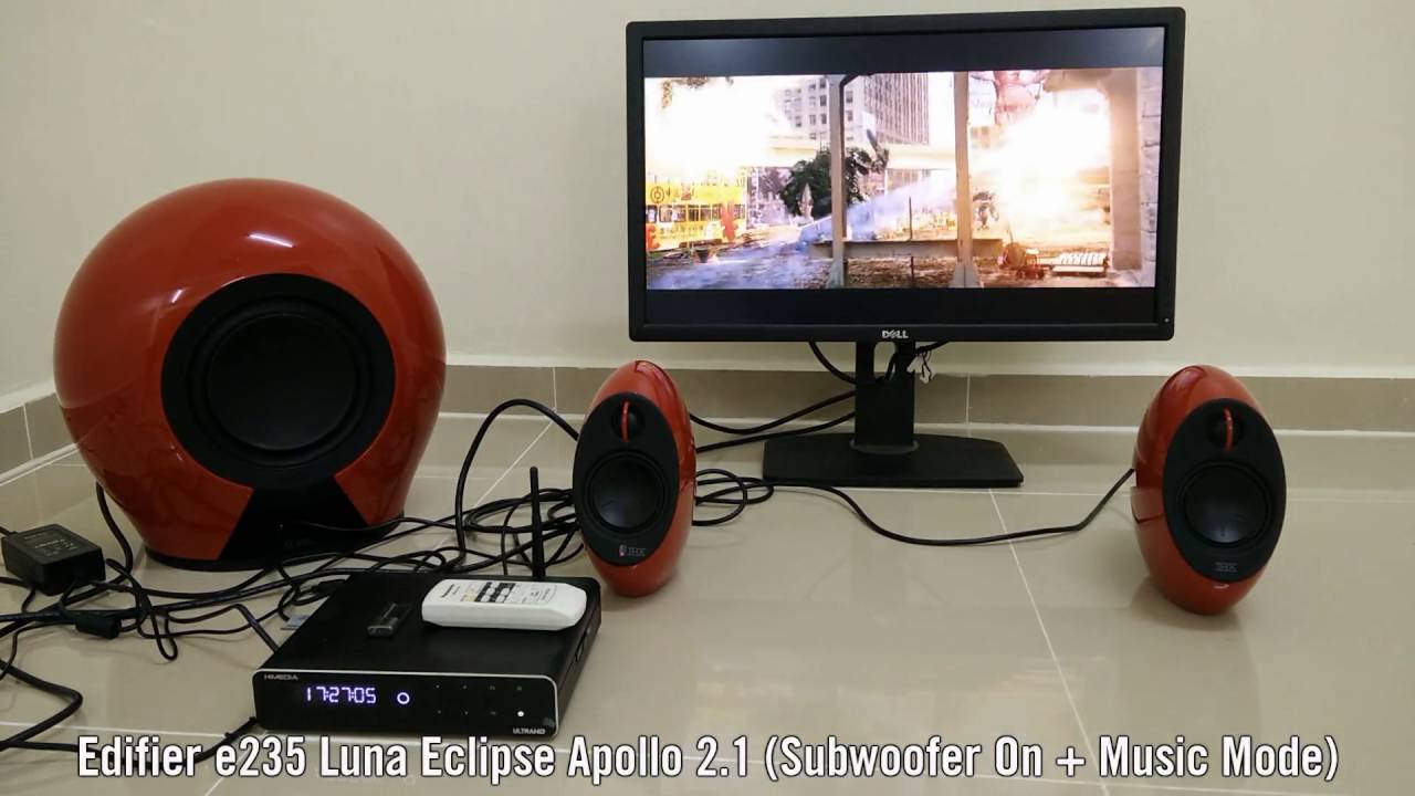 Gene Edifier e235 Luna Eclipse Apollo 2.1 Speaker Test (Music, Gaming, Movie)
