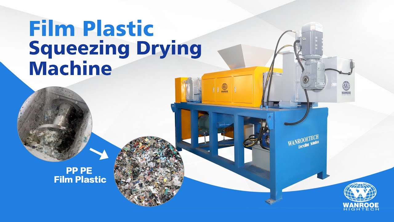 Wet Film Woven Bag Screw Press Dryer Squeezing Dewatering Machine Plastic Squeezing Dryer Machine