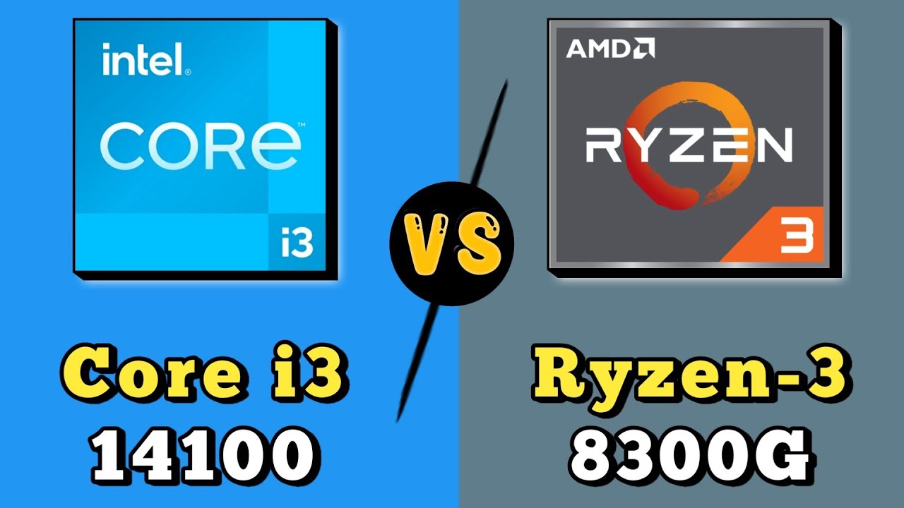 Core i3 14100 vs Ryzen 3 8300G 🔥 || Intel Core-i3 14100 vs AMD Ryzen-3 8300G