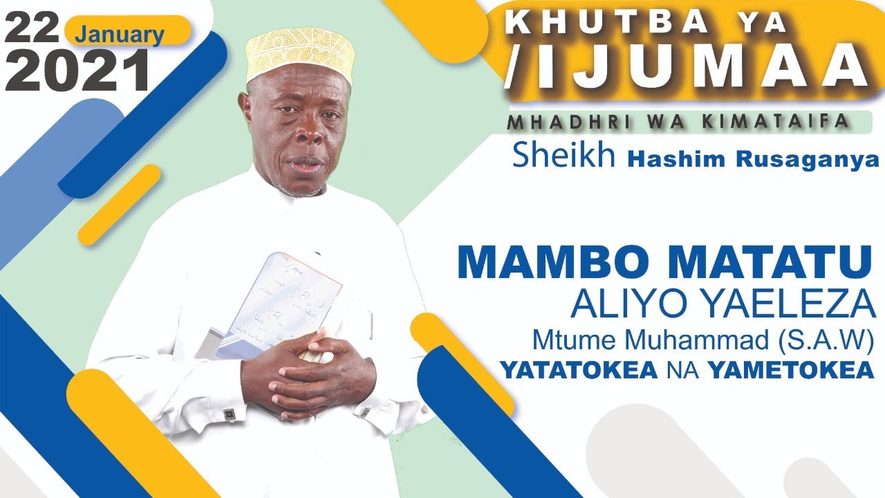 #LIVE: MAMBO MATATU ALIYO YAELEZA Mtume (S.A.W) YATATOKEA NA YAMETOKEA - KHUTBA YA IJUMAA