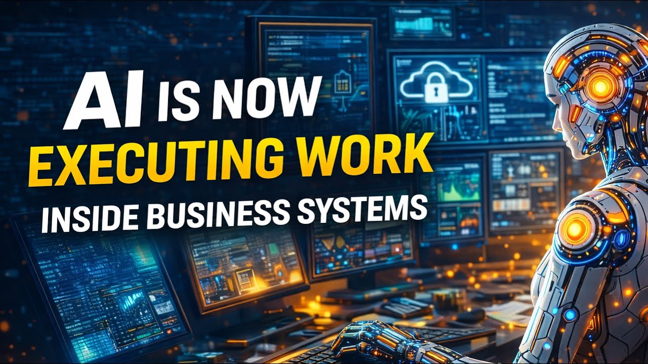 AI Is Now Executing Work Inside Business Systems  #AIWorkflows #AIAutomation #AIInfrastructure