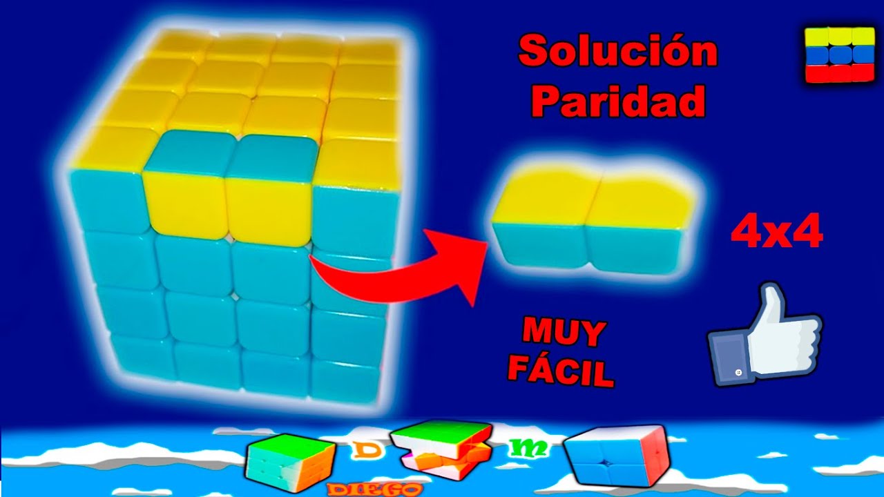 Resolver paridad aristas cubo 4x4