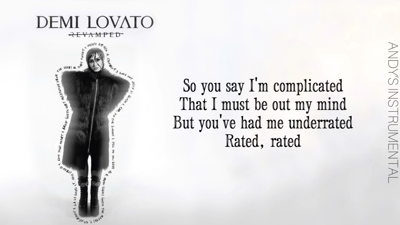 Demi Lovato - Confident (Rock Version) Karaoke/ instrumental + Backing Vocals