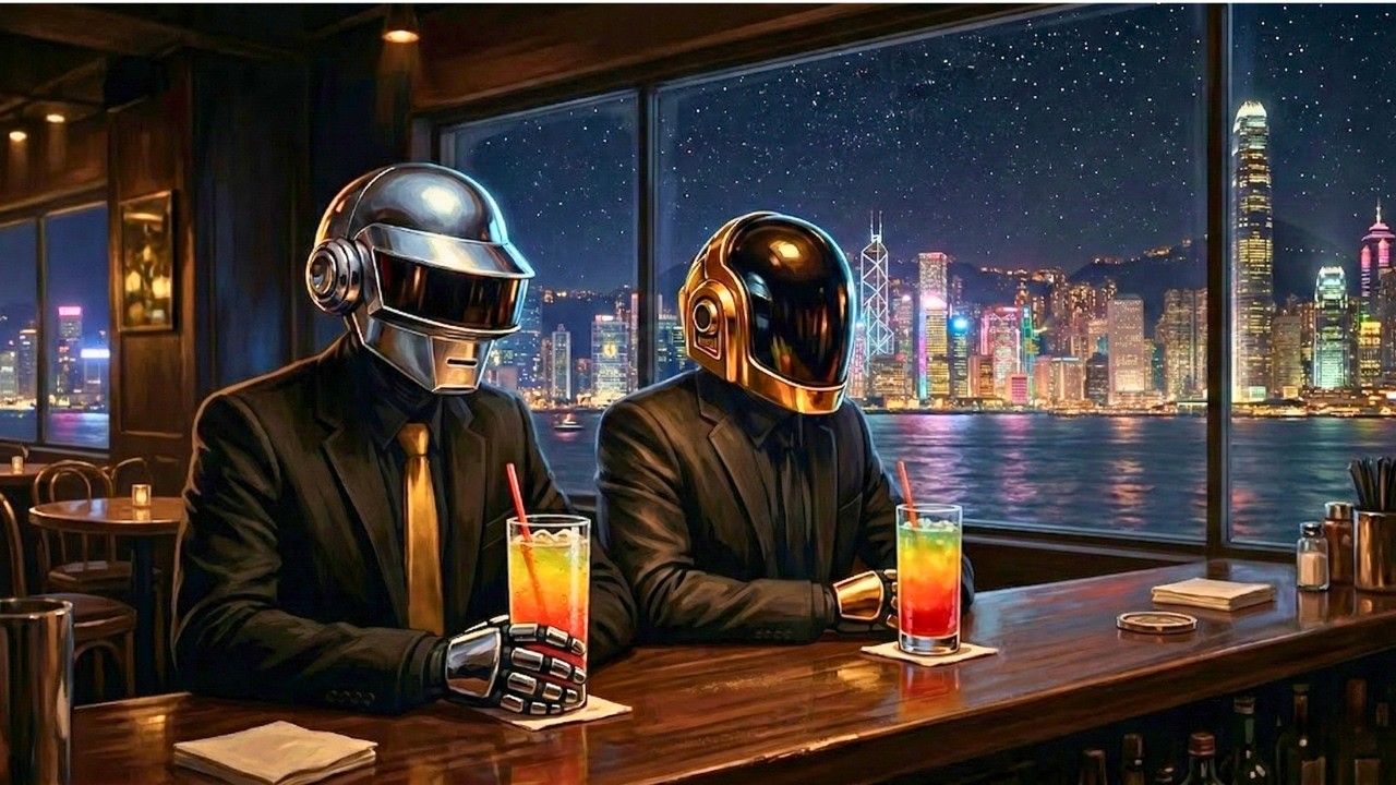 🤖 Daft Punk Midnight Funk Groove | Chill Disco, Synthwave, Chillwave, Electronic Funk, Playlist