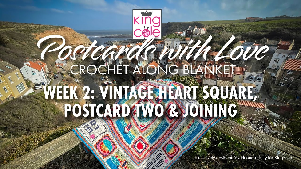Postcards with Love CAL | Week 2 Postcard Two, Vintage Heart Square & Joining