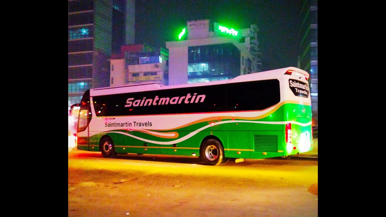 Saintmartin Travels Hino RM 2 Ac Economy class, Hyundai shape, Dhaka-Chittagong- Cox's Bazar-Teknaf
