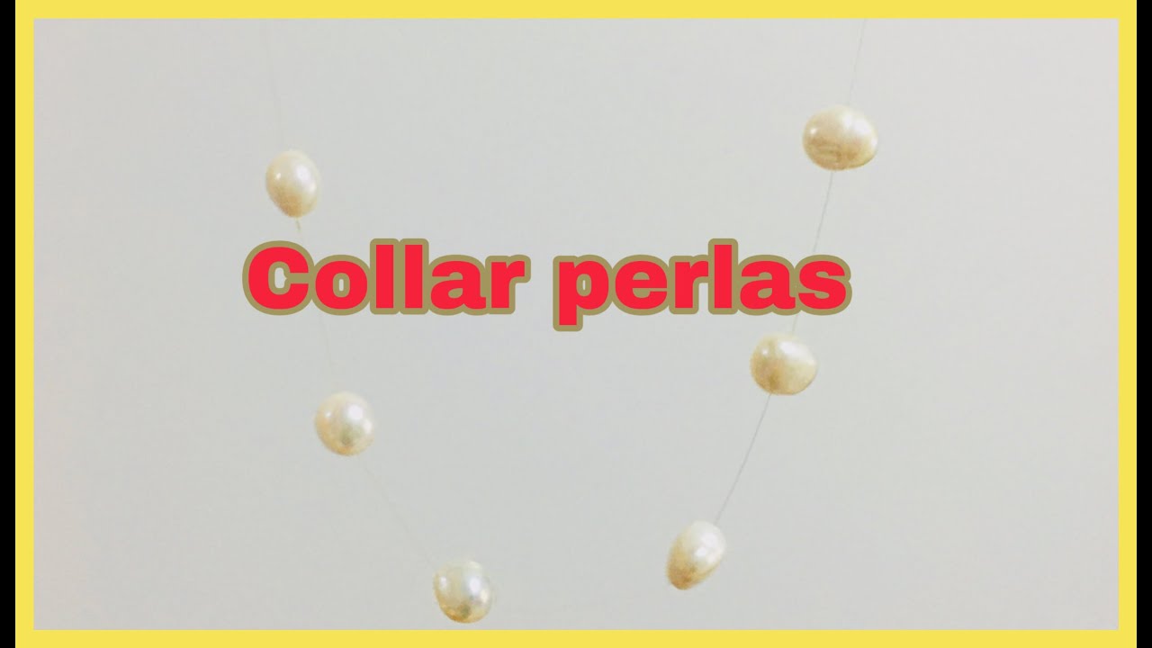Cómo Hacer un Collar de Perlas fantasma ó invisible 🤩 Sin grapas