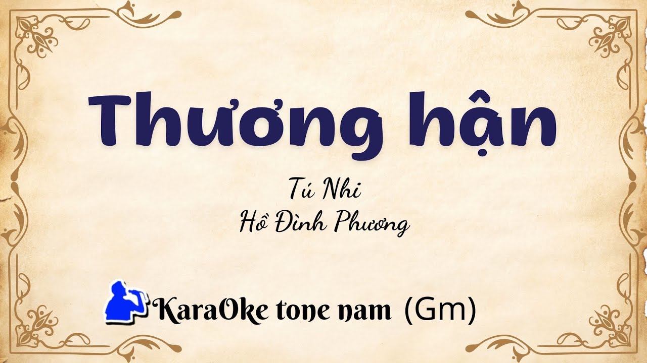 Thương hận | Tone nam (Gm) Karaoke  | Cui bap music