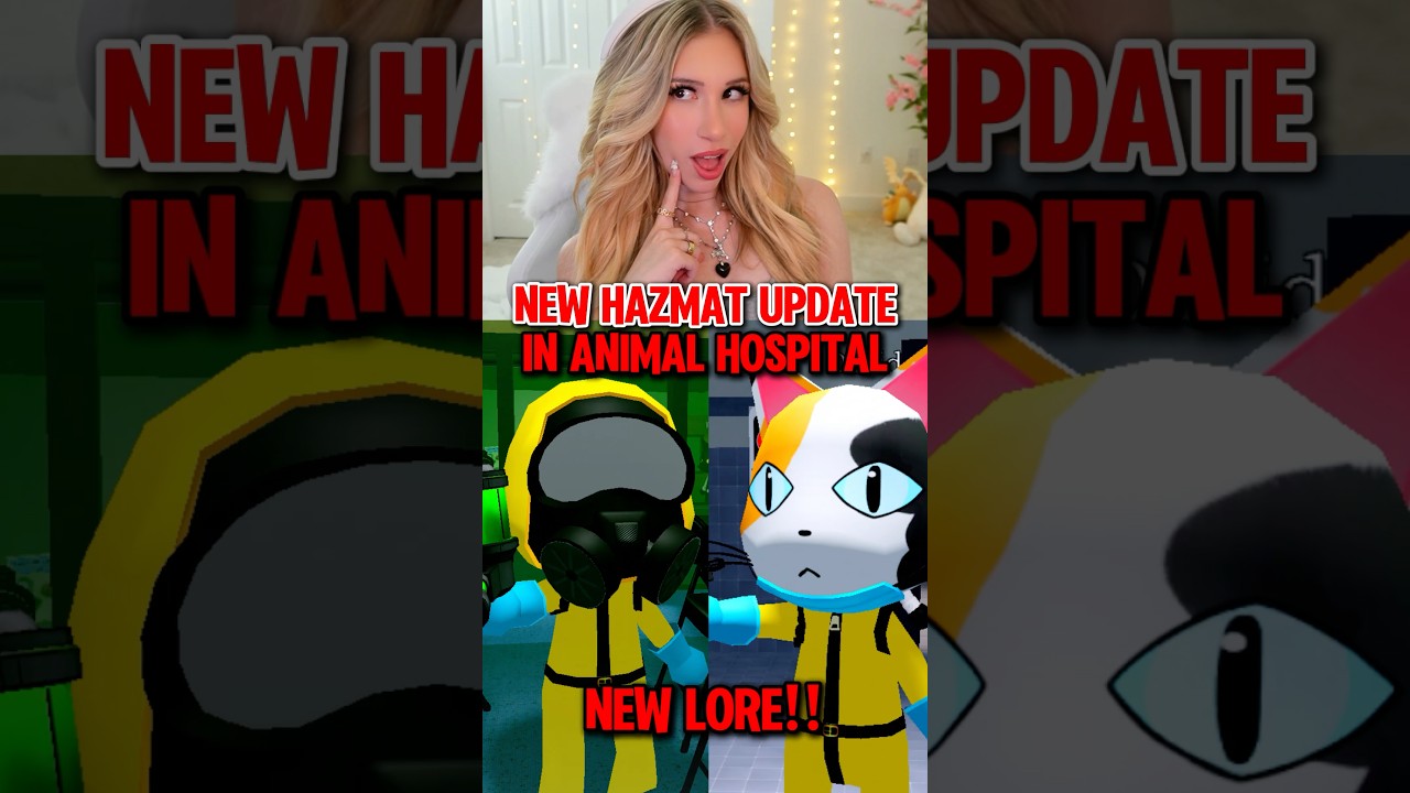 НОВОЕ ОБНОВЛЕНИЕ С ЛОРОМ &laquo;HAZMAT&raquo; в ANIMAL HOSPITAL в ROBLOX! ⚠️🧪🐱🏥