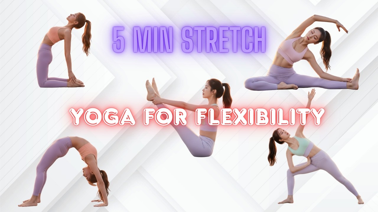 Yoga for Flexibility. Daily morning stretch. Daily yoga for begginners. 5 min stretch.