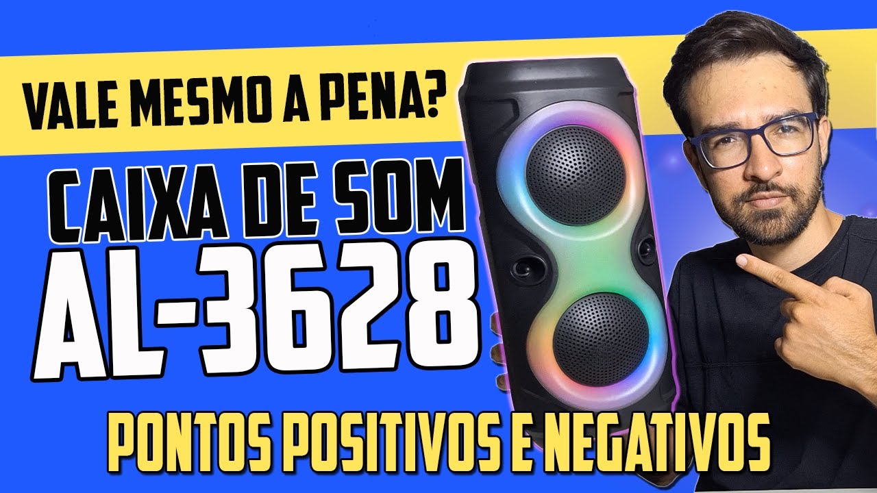 Caixa de Som de R$100 QUE SURPREENDE! AL-3628 Vale a Pena?