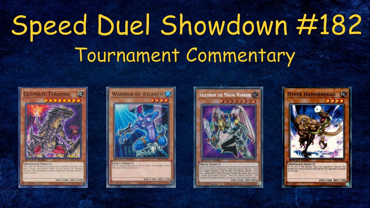 [SPEED DUEL] DB Showdown #182 Tournament Commentary