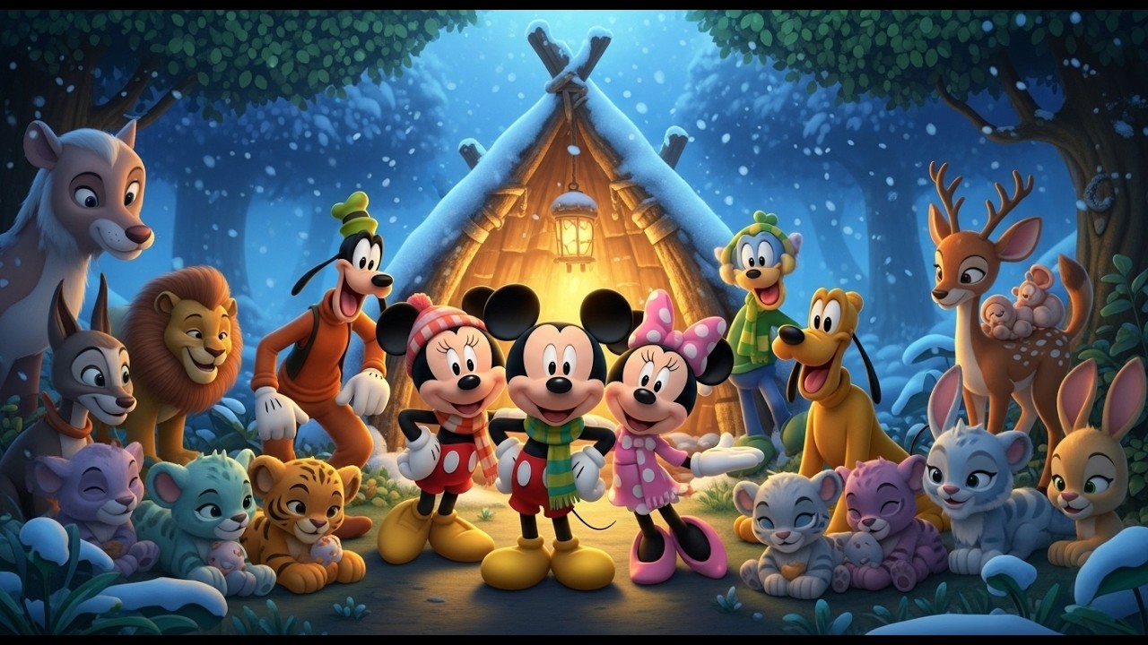 ❄️🌿 Mickey Mouse & Friends: The Cozy Jungle Winter Shelter 🌿❄️