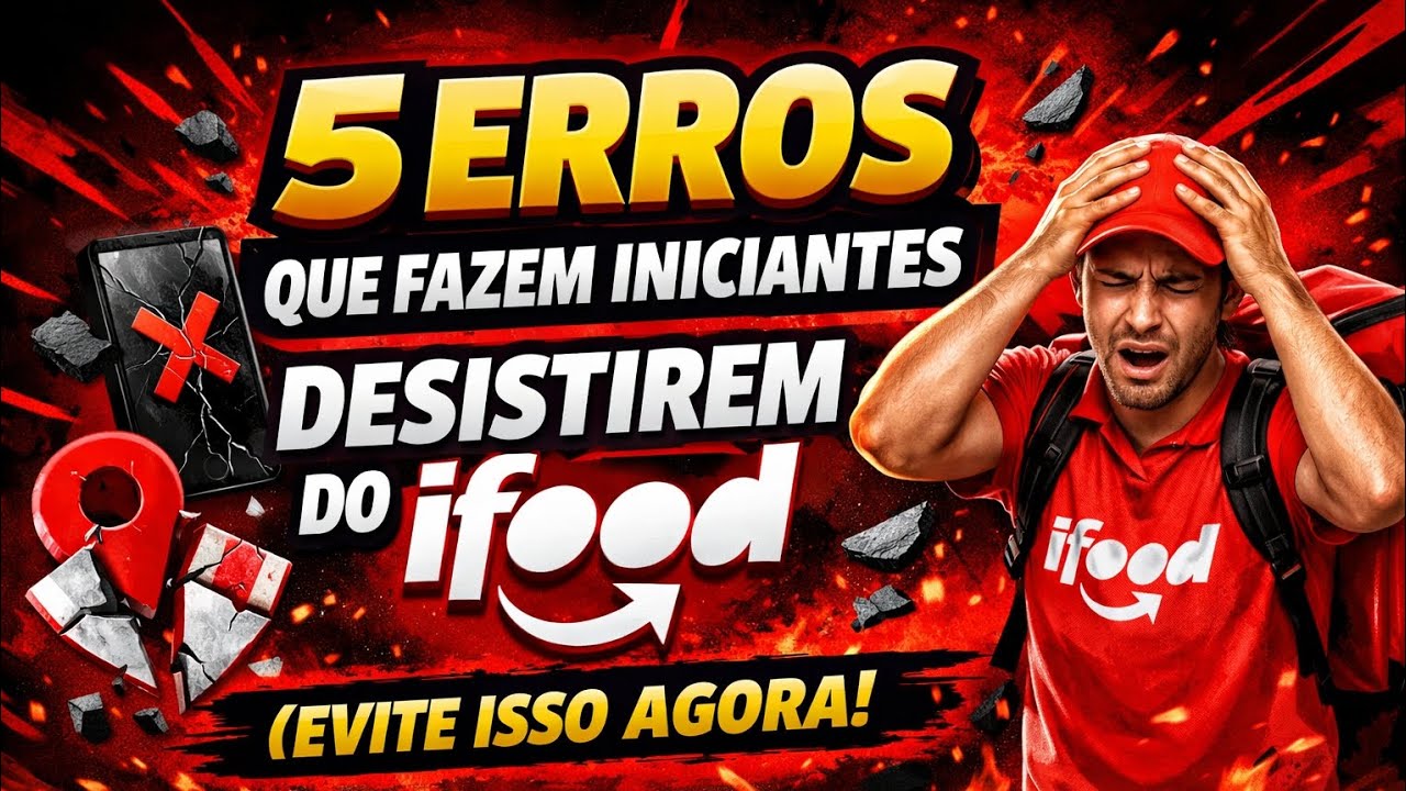 5 ERROS QUE FAZEM INICIANTES DESISTIREM DO IFOOD (EVITE ISSO AGORA!)
