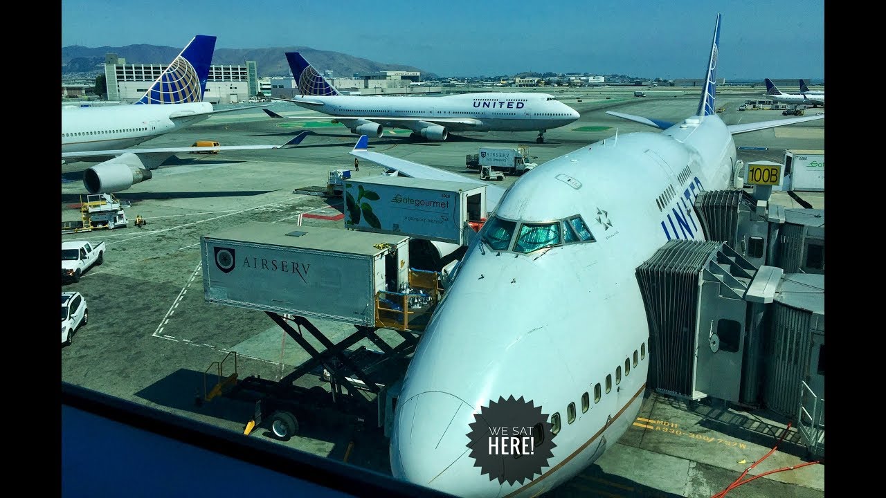 Flying Seat 1A on a United 747 -- Part 1: Taxi & Takeoff